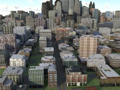 City 111 Low-poly 3D model