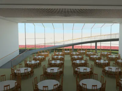 Wedding Hall Project Revit Model 3D model