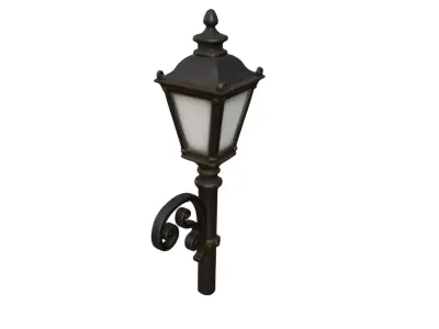 Free Vintage Street Light High Detail Classic Metal Lamp Post Free low-poly 3D model