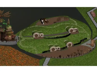 Hobbit-style Architecture 3D model