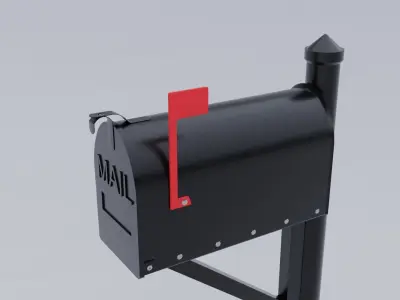 Metal Mailbox 3D model