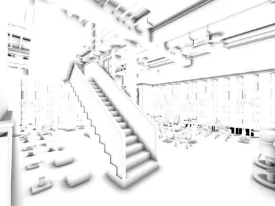 Business Restaurant - Coffee - Banquet  118 3D model