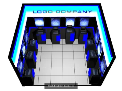 Booth Exhibition Stand G11 3D Model Pack
