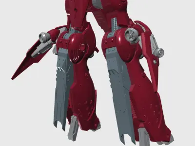 GERBERA HEELS MECHA MODEL CUSTOM LEGS SET 3D print model