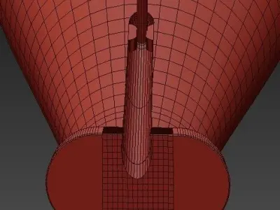 Menu Bollard Lamp 3D model