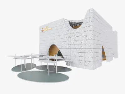 3D Expo 2020 Dubai Kazakhstan pavilion 3D model