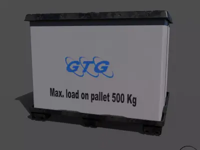 Modular Pallet Low-poly 3D model
