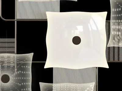 Alumina chandelier barovier toso 3D model