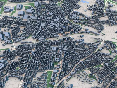 Bochum City Germany 3D model