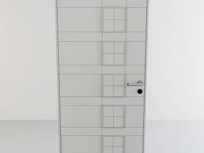 Office Door A02 3D model