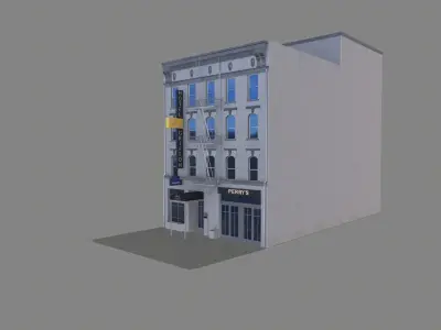 155 Steuart Street Building San Francisco Low-poly 3D model