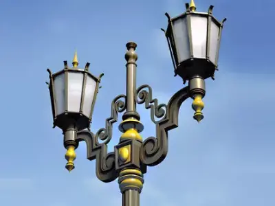 Victorian Lamp Free 3D model
