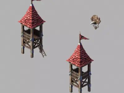 Steam Harbour - Campsite - Sentinel 10 3D model