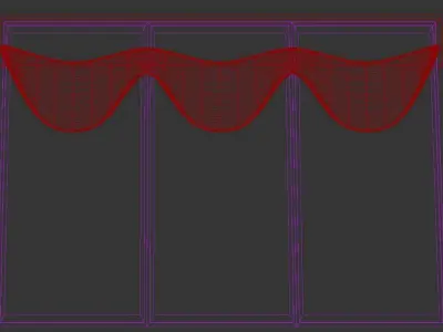 curtain window  3D model
