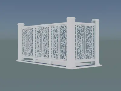 Model Railing - Balcony 3D print model