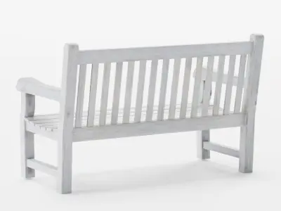 Park Bench Low-poly 3D model order