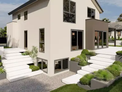 Garden Landscape 3D Model - SketchUp and Lumion Scene 3D 3D model