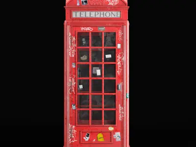 London Telephone Booth 3D model