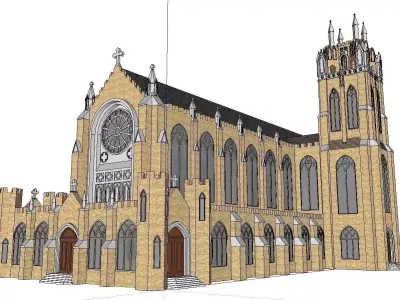 Architecture-Religion-God-Culture-Temple-099 church 3D model