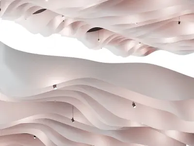 Fabric suspended ceiling 1 3D model