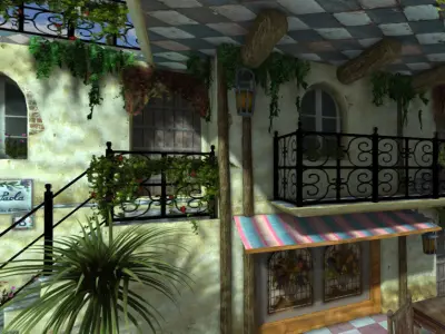 Villa Paola Low-poly 3D model