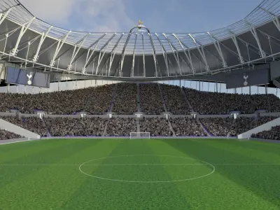  Tottenham Football Stadium 3D model 