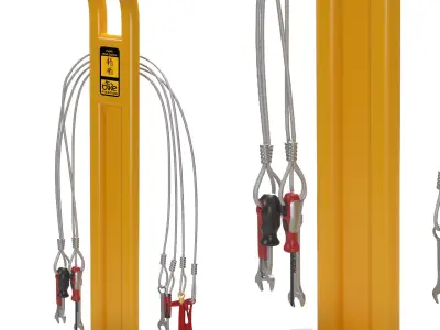 Bicycle repair station 3D model