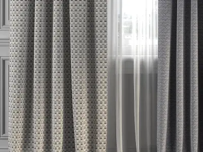 Curtain Set 234 3D model
