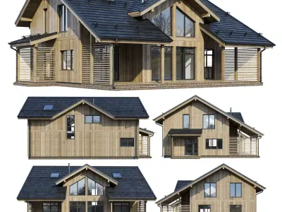 Modern house V102 3D model