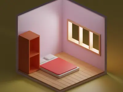 ROOM Isometric 3D model purchase