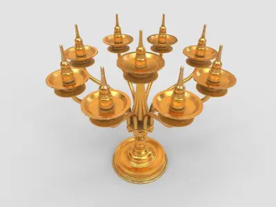 oil lamp  3D model buy