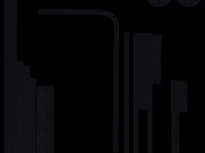 lampshade floor lamp with shade Low-poly 3D model