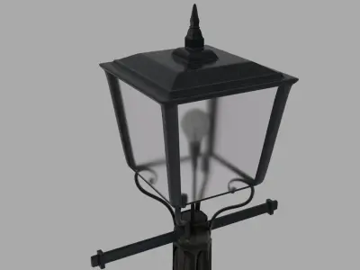 Lamp Post High-Poly 3D model