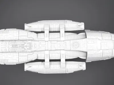Battlestar Galactica modern Scale model 3D print model