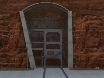 Mine structure-Tunnel structure-Drilling tunnel-mining 3D model