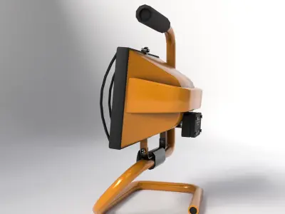 FloodLight Free low-poly 3D model