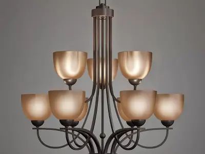 Bennington Collection four different chandeliers 3D model