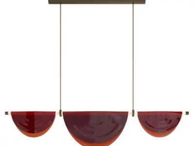  Cive Pliee chandelier Low-poly 3D model