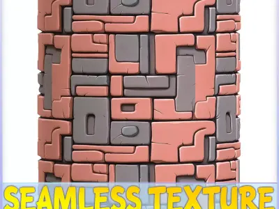  Stylized Wall Seamless Texture Texture 4