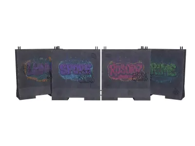 Concrete Barrier RoadBlock 3D Model Pack