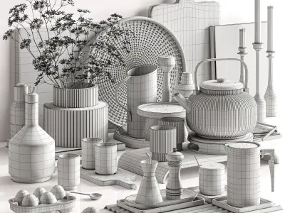 kitchen accessories 048 3D model