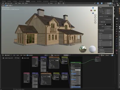 Modern house v58 3D model