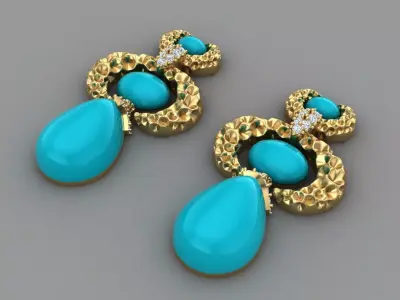 Earring 06 3D print model