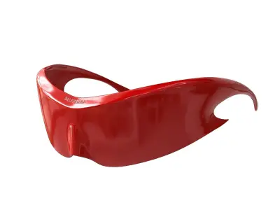 Balenciaga Speed Cat Sunglasses Low-poly 3D model