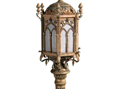 Eastern street lamp lantern Outdoor  3D model