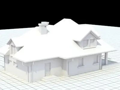 highly detailed single-family house 17 3D model