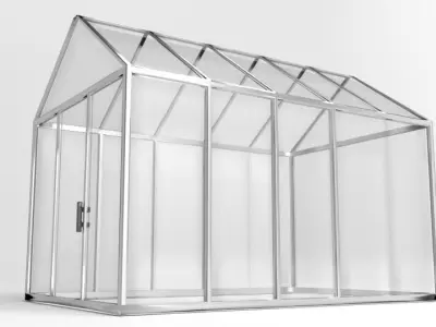 Gable Greenhouse 3D model