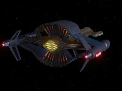 Orion Race-Built Spaceship based on Star Trek 3D model