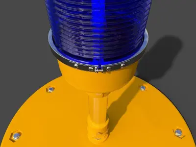 Runway Edge Light - Low Poly Low-poly 3D model