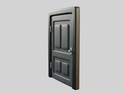 Cartoon Door 7a 3D model
